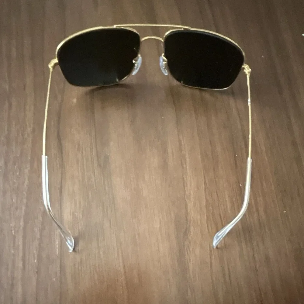 Ray-Ban RB30981 Caravan Arista sunglasses Size 58-16 Gold /Green lens Excellent